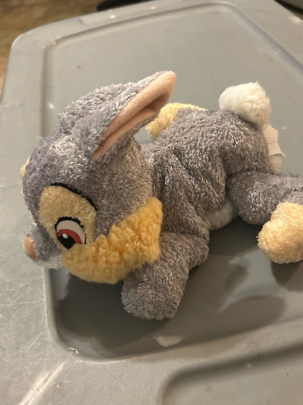 Disney Gray and Yellow Thumper Bunny Plush